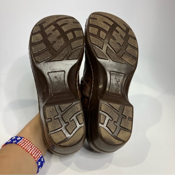 B.o.c. Concept Peggy clogs brown embossed leather size 9 - Picture 5 of 7